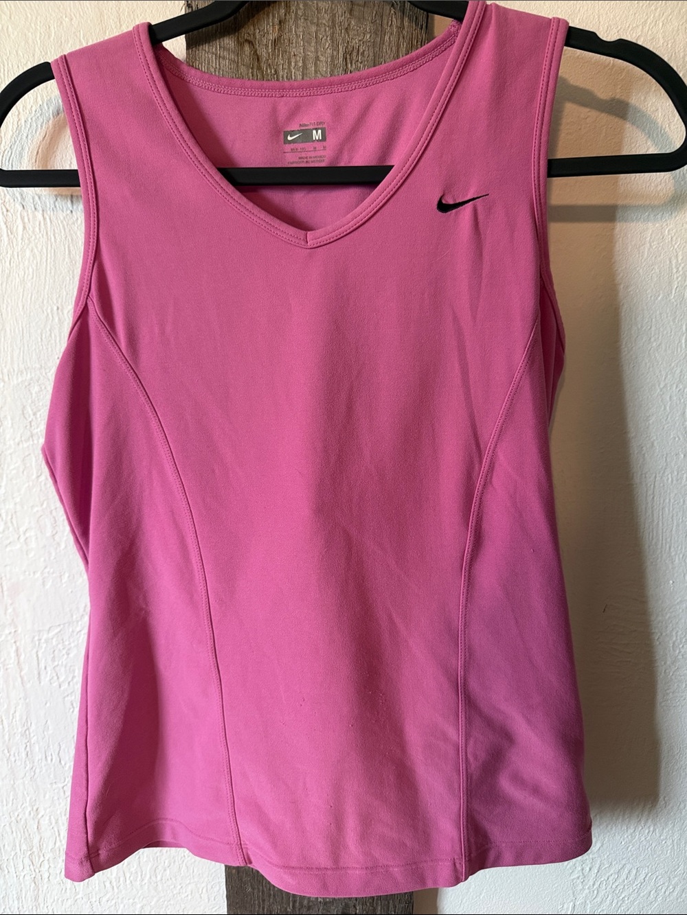 Nike Pink V-Neck Performance Tank Top